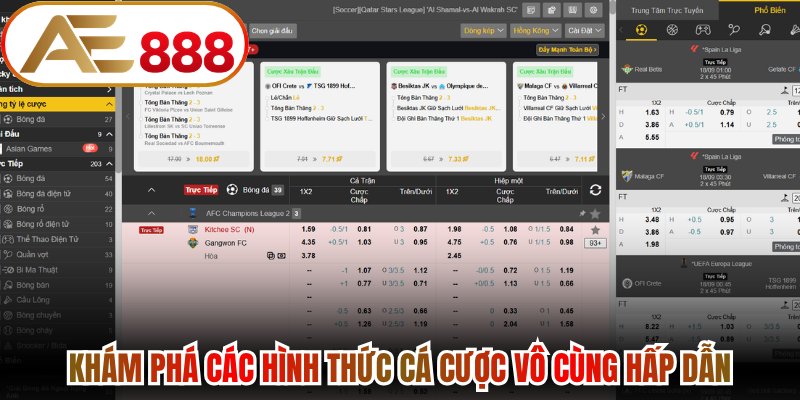 Khám phá các hình thức cá cược vô cùng hấp dẫn